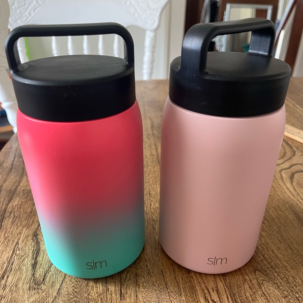 Simply Modern food jar set of 2 24oz pink stainless steel lunchbox